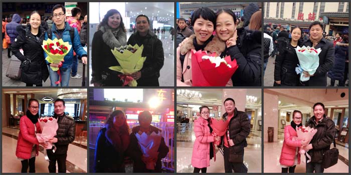 迎接銷(xiāo)售將士回家